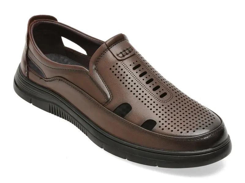 Pantofi BITE THE BULLET maro, 8501, din piele naturala