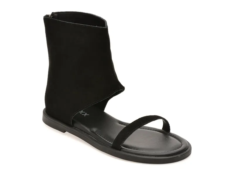 Sandale GRYXX negre, 9192, din piele intoarsa