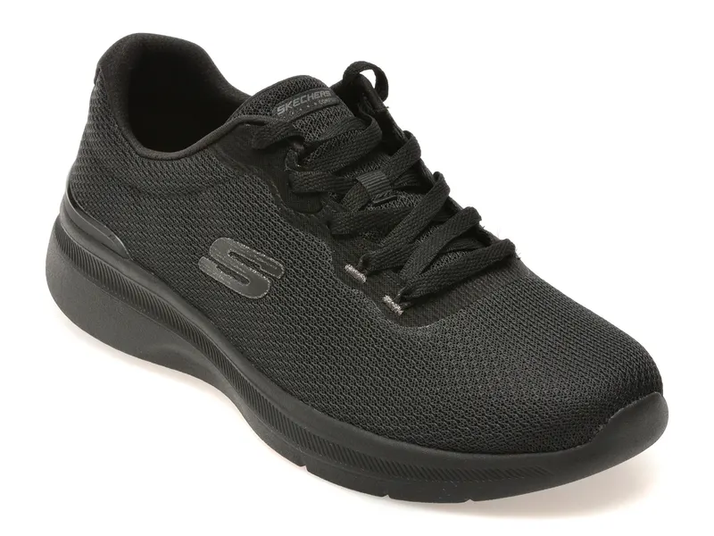 Pantofi sport SKECHERS negri, DYNAMIGHT 3.0, din material textil