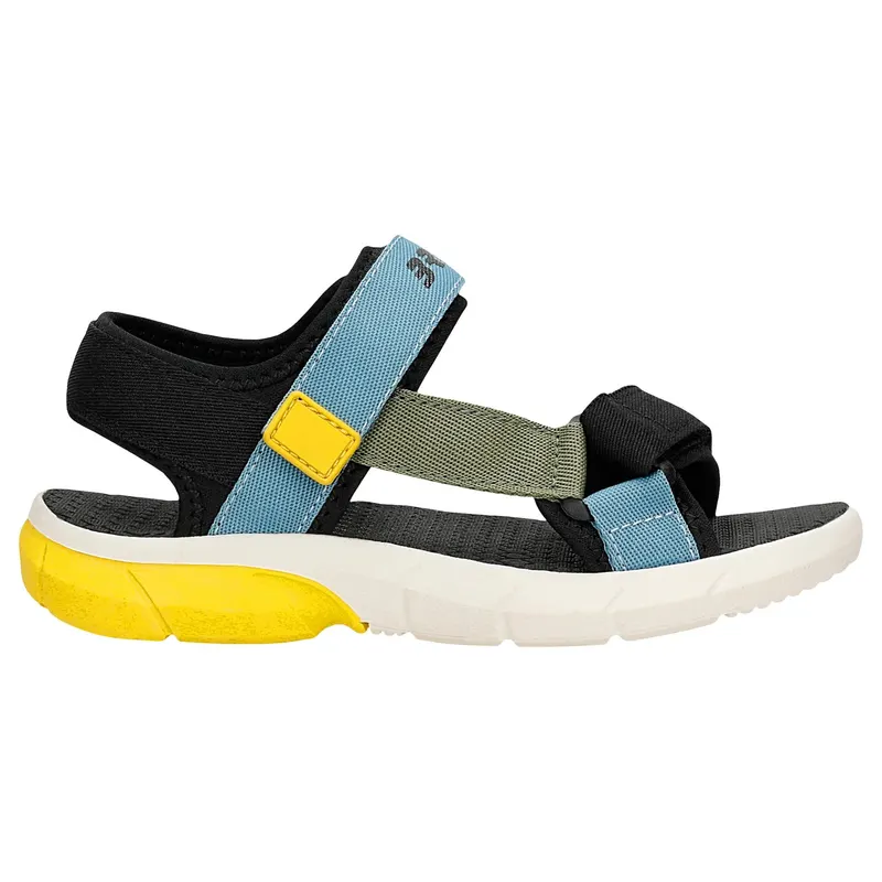 Sandale BARTEK negru-albastru cu elemente galbene 89001-16