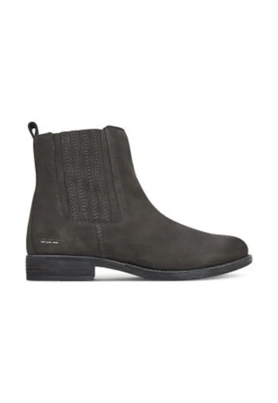 Botine dama 305450166 - Piele naturala - Gri inchis