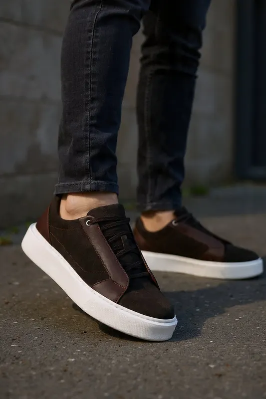 Pantofi Casual din Piele Natrurala Maro - ERV BROWN