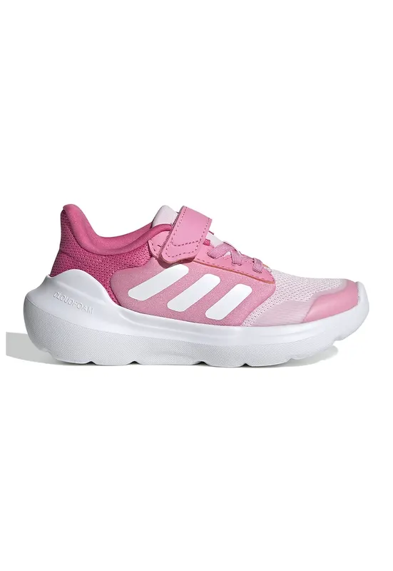 Pantofi sport Tensaur Run 2.0 cu velcro - Alb/Roz pastel