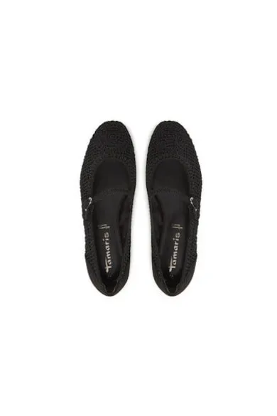 Balerini 1-22149-44 - Textil - Negru - Negru