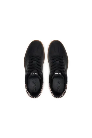 Pantofi sport dama - K1567385 - Piele naturala - Negru - Negru