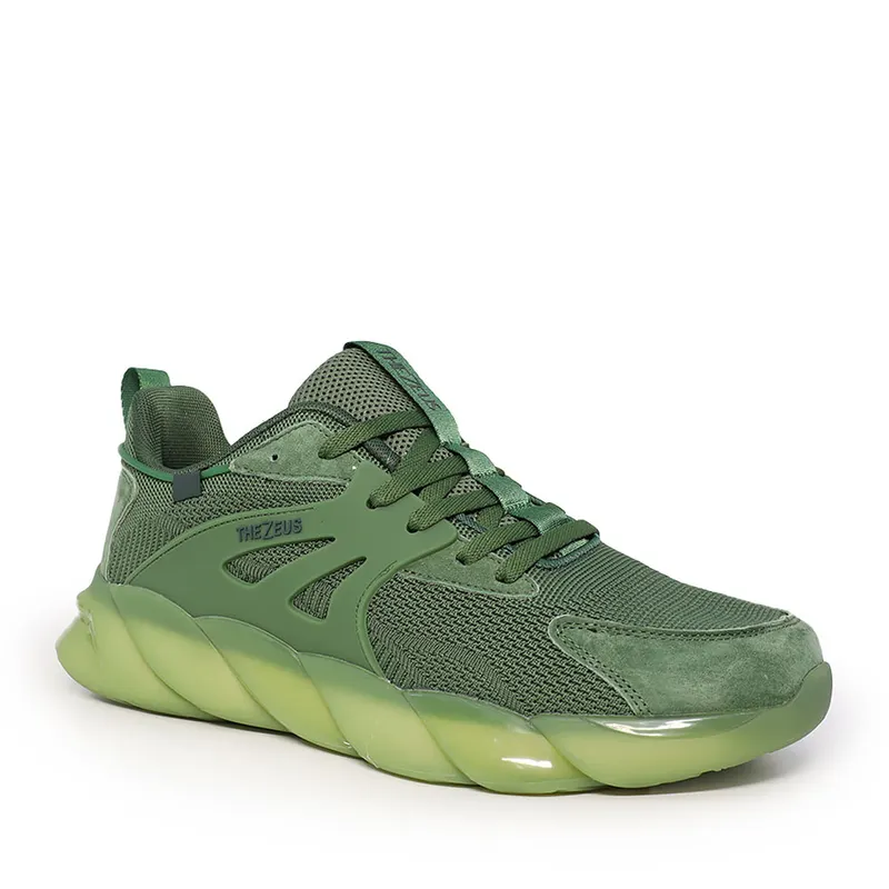 Sneakers comozi bărbați Thezeus verzi 3731BPS8113VV — imaginea 2
