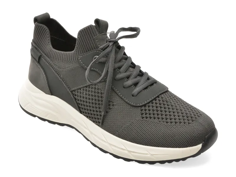 Pantofi sport gri, J260005, din material textil