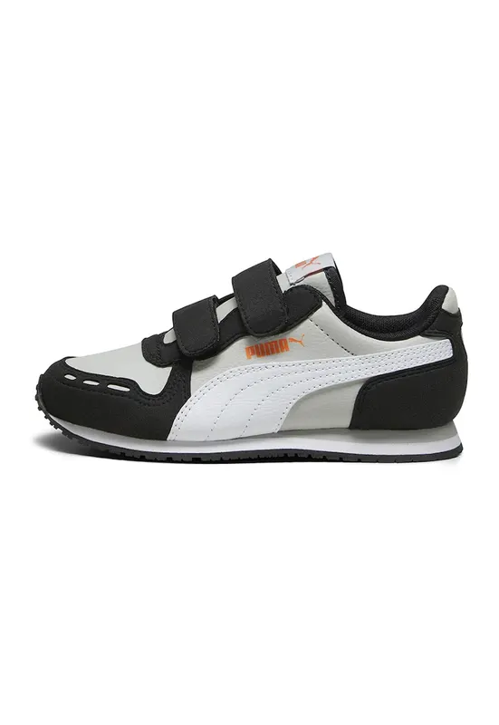 Pantofi sport Cabana Racer SL 20 de piele ecologica cu inchidere velcro - Negru/Gri deschis/Alb murdar