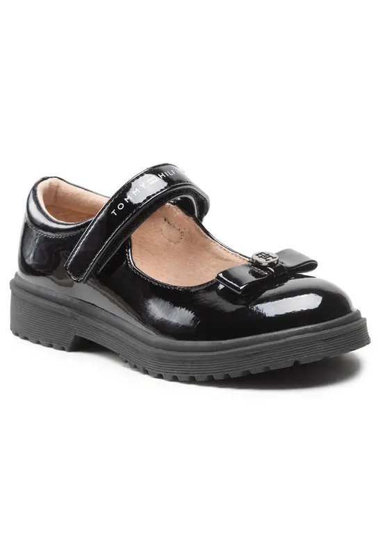 Pantofi fete - piele ecologica - negru - Negru