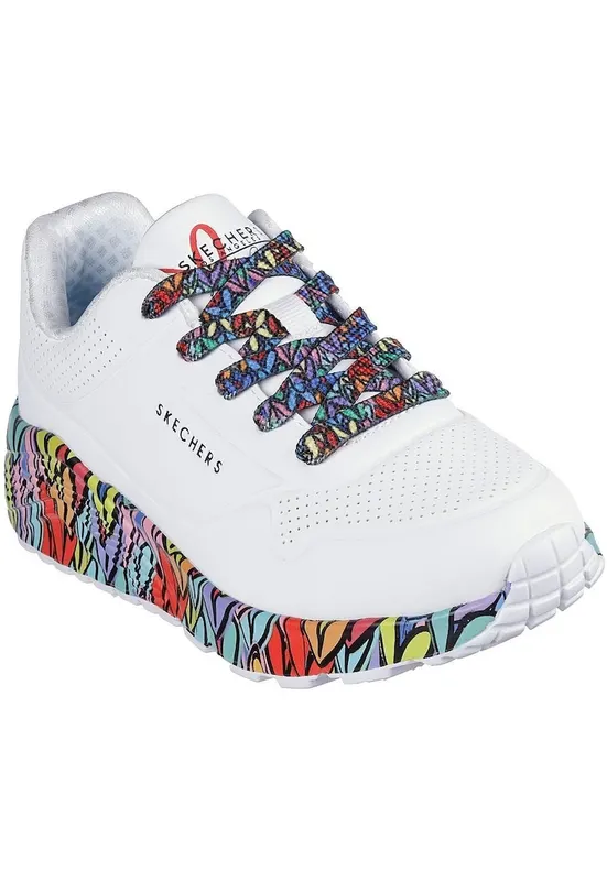 Pantofi sport Uno Lite cu talpa cu imprimeu - Alb -