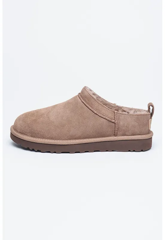 Ghete slip-on de piele intoarsa Classic Micro - Maro