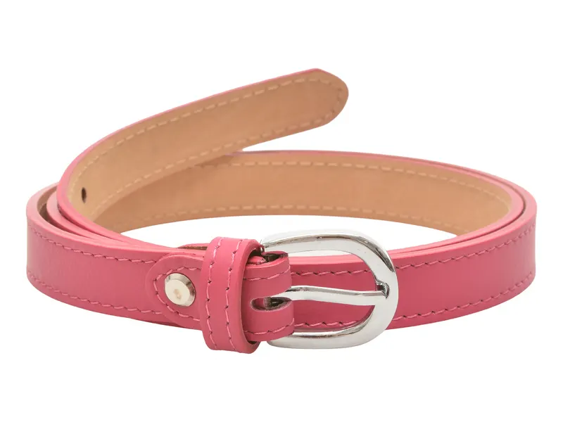 Curea fucsia, FG5, din piele naturala