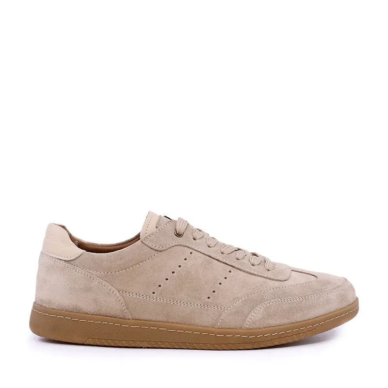 Sneakers bărbați Luca di Gioia bej din piele întoarsă 2309BP33257VBE