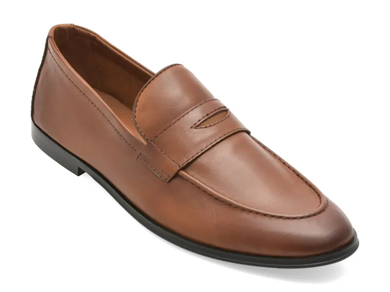 Mocasini ALDO maro, JOURNEY 220, din piele naturala