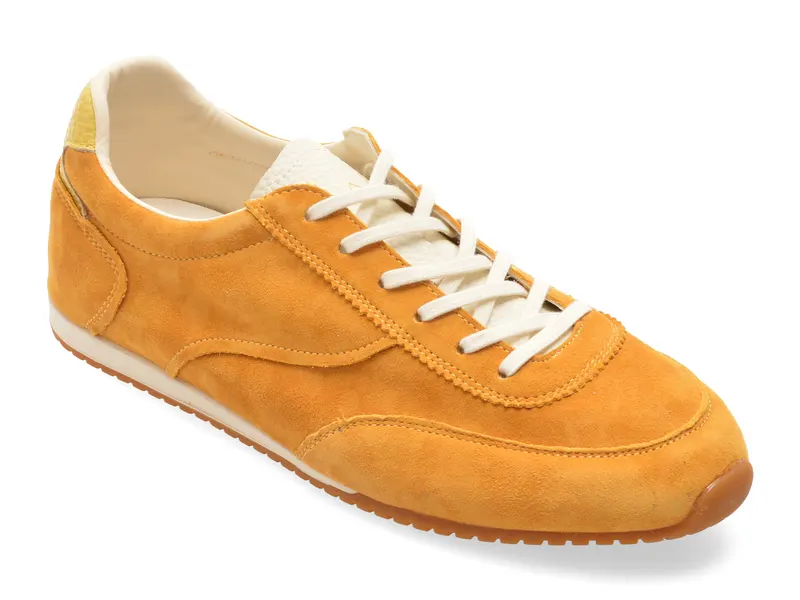 Pantofi sport EPICA galbeni, 60022, din piele intoarsa