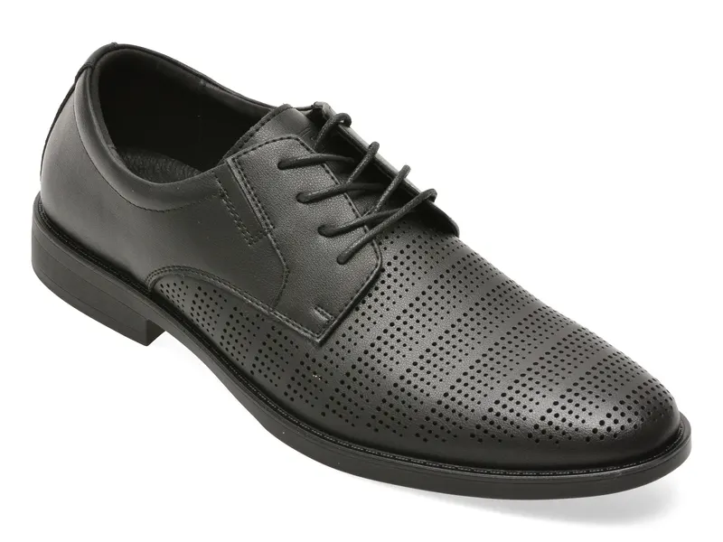 Pantofi eleganti BITE THE BULLET negri, 5670, din piele naturala