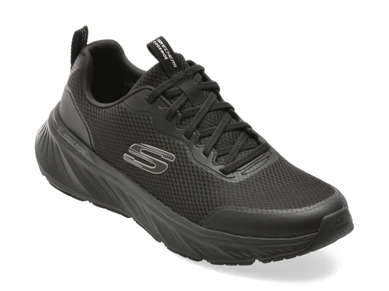 Pantofi sport SKECHERS negri, EDGERIDE, din material textil