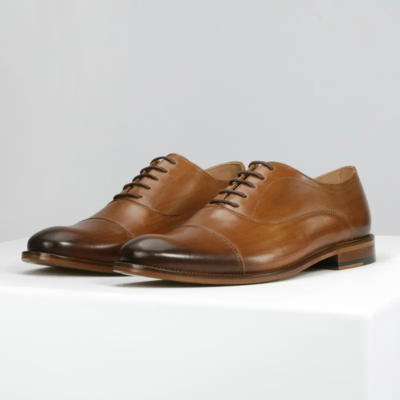 Pantofi de ocazie PREMIUM cu talpă din piele bărbați