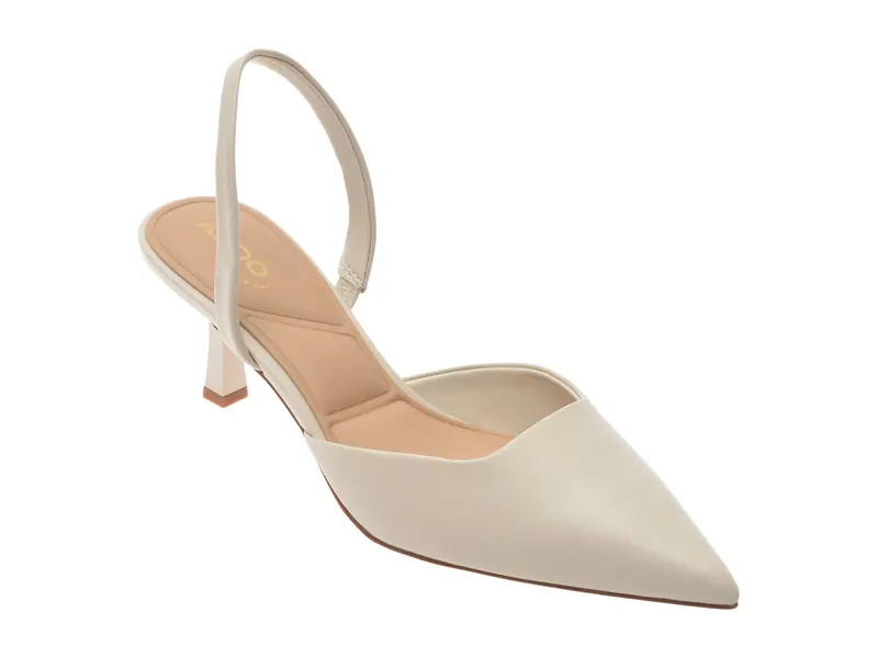 Pantofi eleganti albi, GAVEDESSI 115, din piele naturala