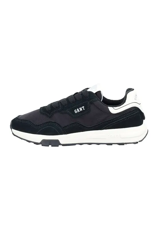 Pantofi sport cu garnituri din piele intoarsa si material sintetic Youtron - Negru/Gri antracit
