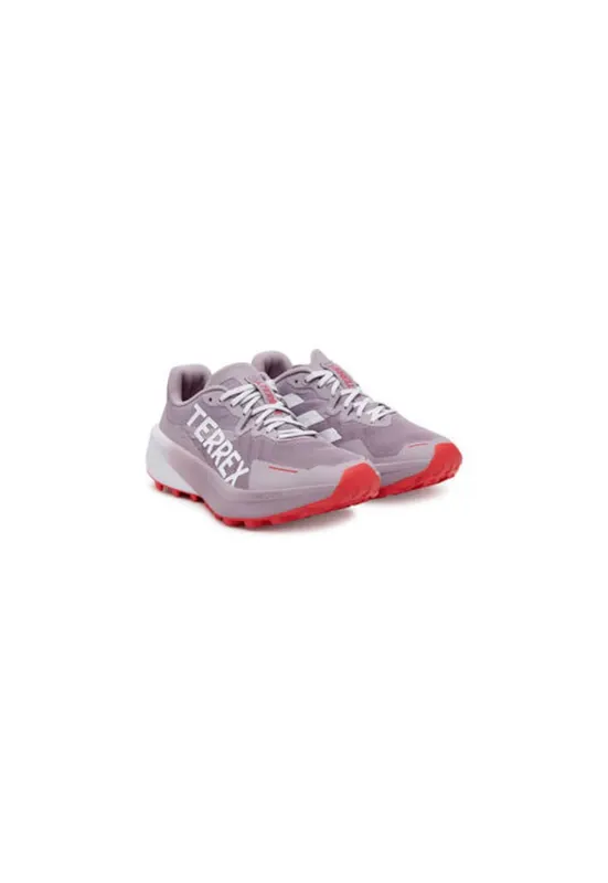 Pantofi sport din material textil cu logo si sireturi - pentru alergare