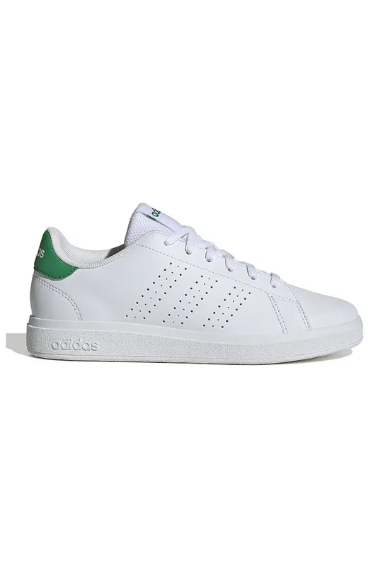 Pantofi sport de piele ecologica cu perforatii Advantage Base 2.0 - Alb/Verde