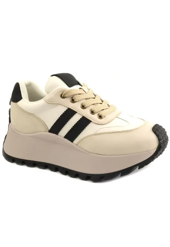 Pantofi dama sport 25110 - Bej