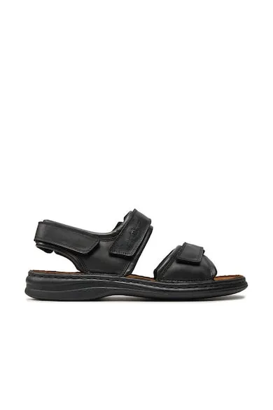 Sandale barbati 10104 - Piele naturala - Negru - Negru