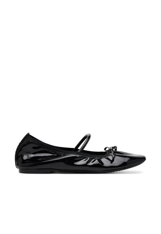 Balerini K1525268 - Piele ecologica - Negru - Negru
