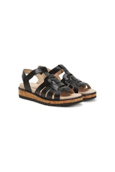 Sandale dama - 9-28715-44 - Piele naturala - Negru - Negru
