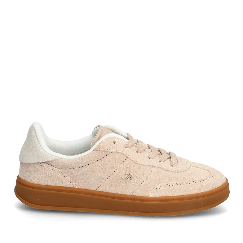 Sneakers femei Tommy Hilfiger roz din piele 3411DP9180RO