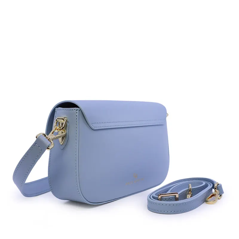 Poșetă satchel femei Enzo Bertini albastru deschis din piele 154POSP3739AZ — imaginea 2