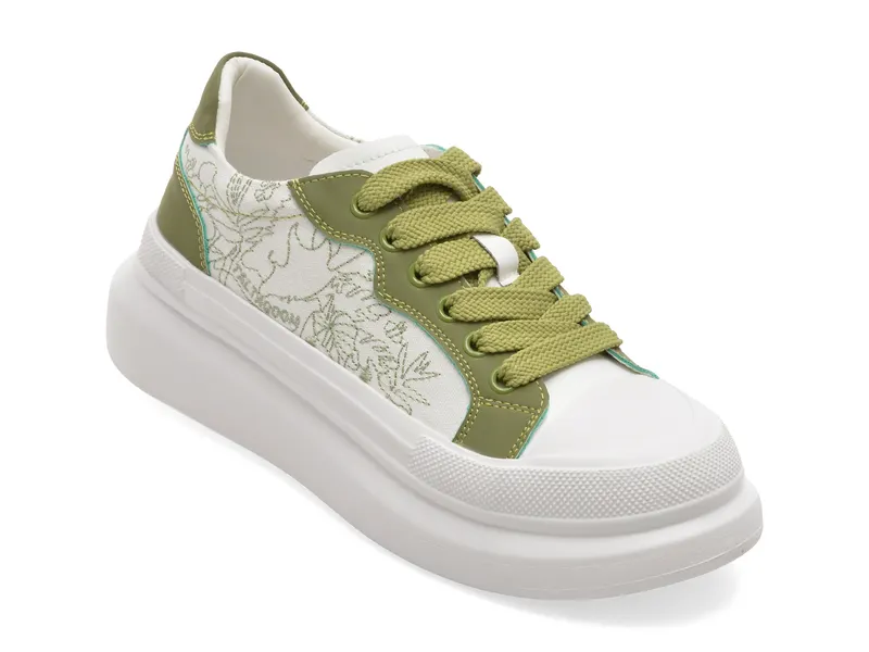 Pantofi sport PASS COLLECTION albi, SL60008, din material textil
