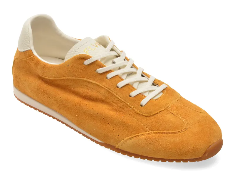 Pantofi sport FLAVIA PASSINI galbeni, 60021, din piele intoarsa