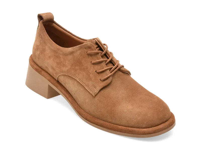 Pantofi IMAGE maro, 3772610, din piele intoarsa