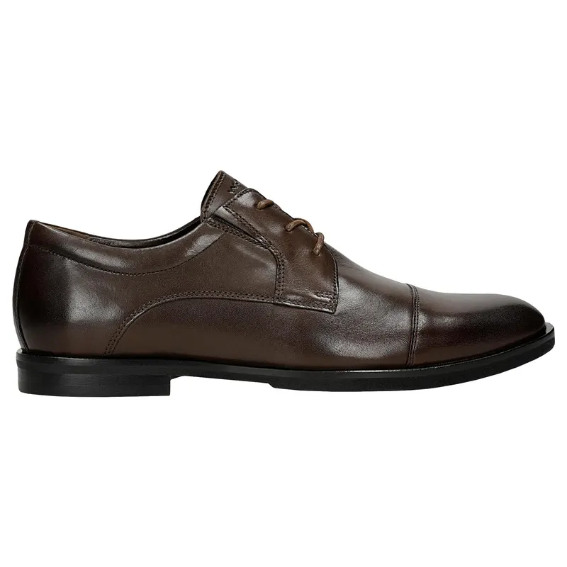Pantofi eleganți bărbați maro din piele naturală netedă