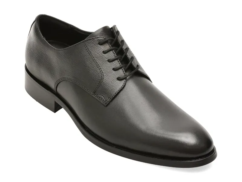 Pantofi eleganti negri, JARRETT 004, din piele naturala