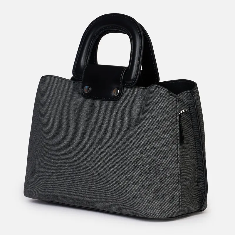 Geanta eleganta din piele ecologica cu design minimalist și mâner scurt CRL1484
