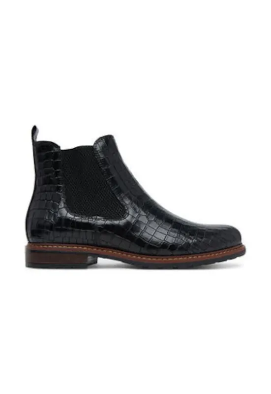 Botine dama 305246509 - Piele naturala - Negru