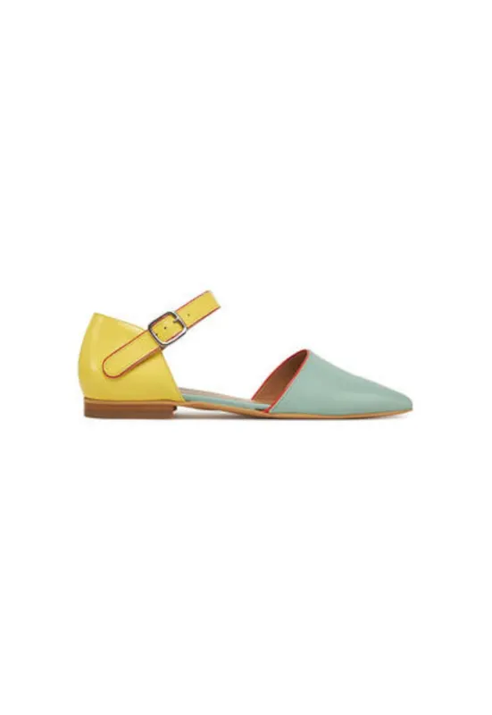 Balerini SARJ266FLY - Piele naturala - Albastru - Albastru