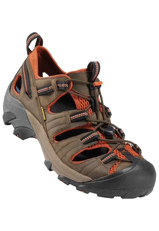 Sandale barbati - C120300040407S85 - Piele intoarsa - Maro/Negru