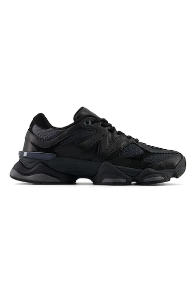 Pantofi sport din piele cu insertii din plasa 9060