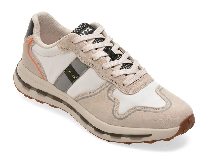 Pantofi sport GRYXX gri, 30160, din material textil si piele naturala
