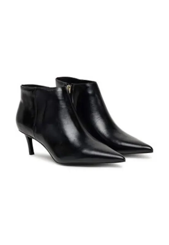 Botine piele ecologica - negru