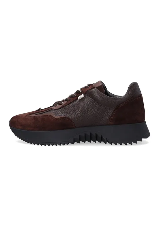 Pantofi sport cu insertii din piele intoarsa