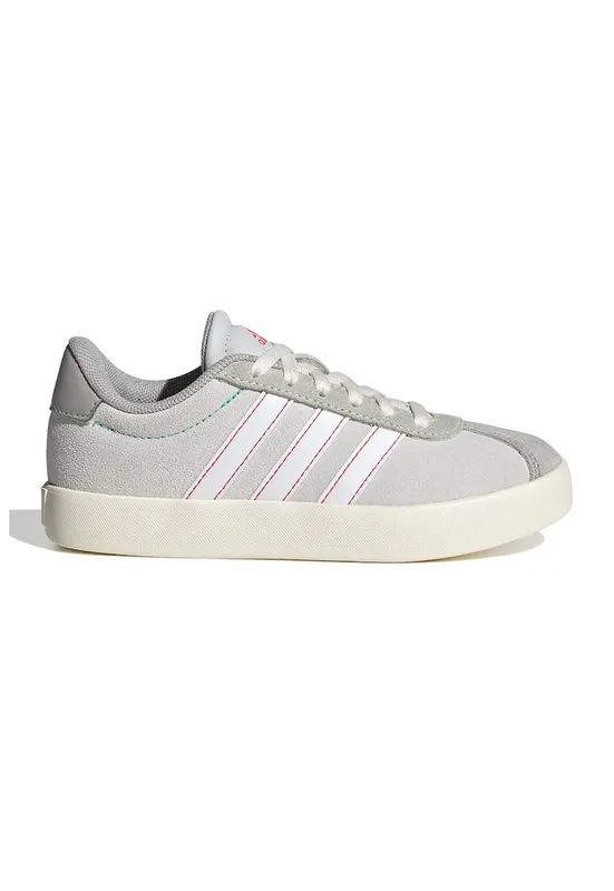 Pantofi sport VL Court 3.0 de piele intoarsa - Alb/Gri deschis