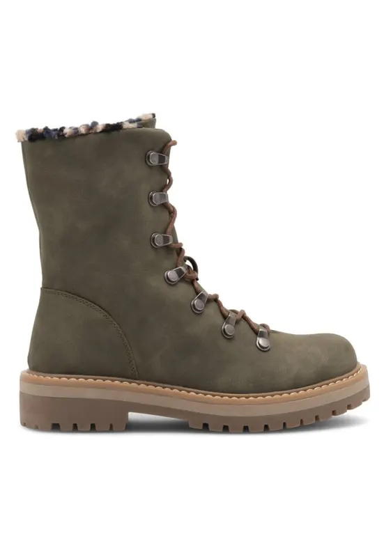 Botine dama - 590558817333536 - Sintetic - Kaki