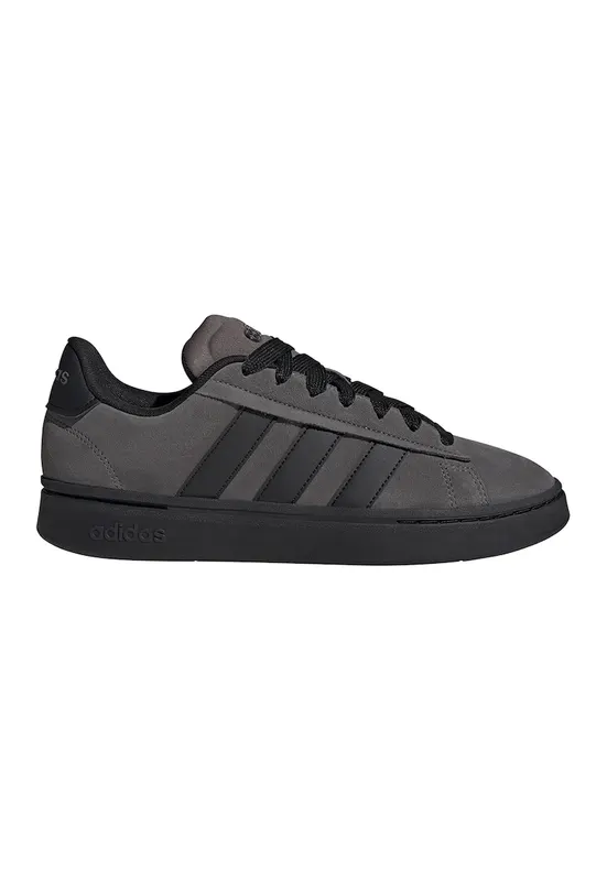 Pantofi sport Grand Court Alpha de piele intoarsa - Gri inchis