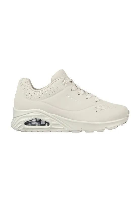 Pantofi sport de piele ecologica Uno Stand On Air - Alb fildes