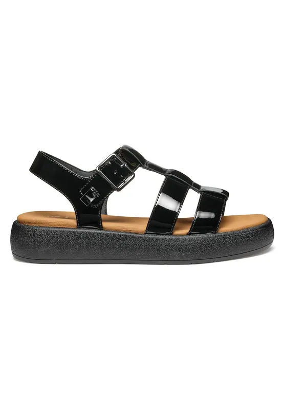 Sandale dama - D550NB-000HH - Piele ecologica - Negru